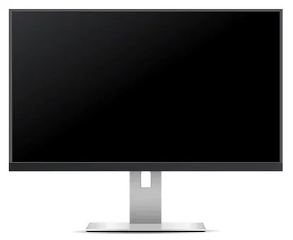 Blank desktop computer monitor